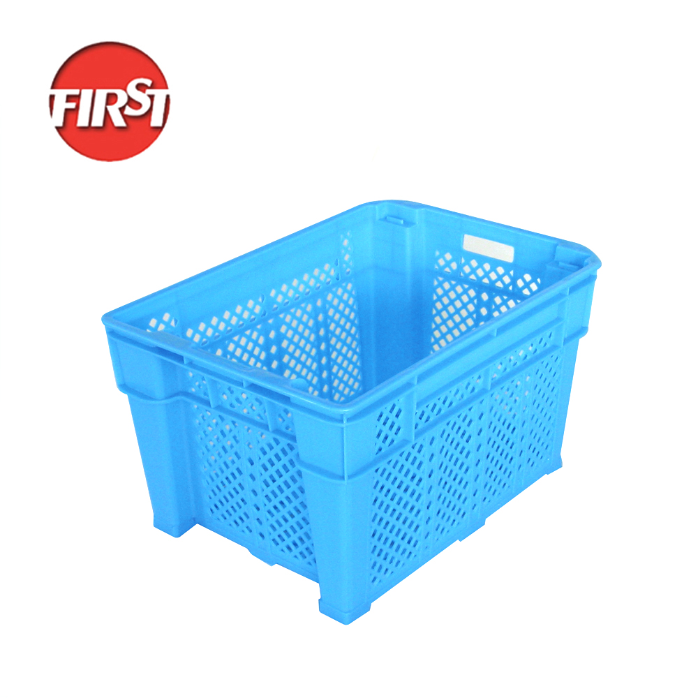 Farm Commercial Colored Plastic Milk Crates For Vegetable Delivery 545x345x250mm