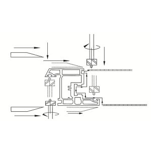 Factory sell upvc window machine, upvc machine for window welding seam cleaning.