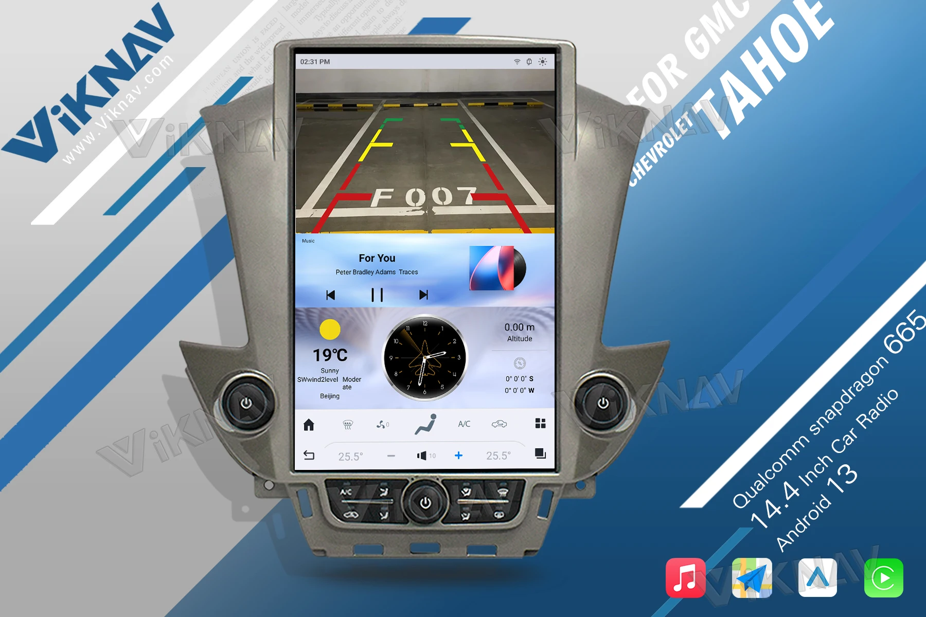 Chevrolet Suburban Tahoe GMC Yukon 2014-2020 Car Audio Stereo Upgrade ODM