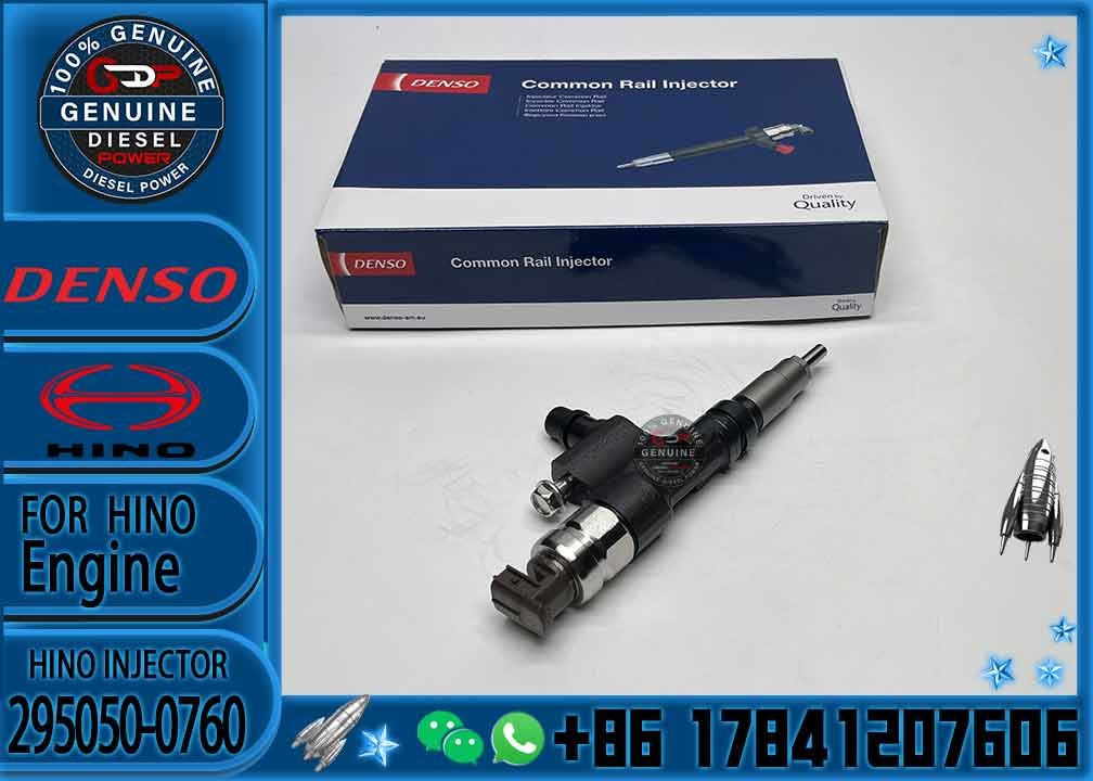 Genuine Brand New Common Rail Injector 295050-0760 23670-E0250 23670-E0380 23670-E9260 23670E9260 for HINO N04C Injector