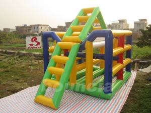  0.9mm PVC Tarpaulin Inflatable Water Sports / Water Park Games With Blob Manufactures