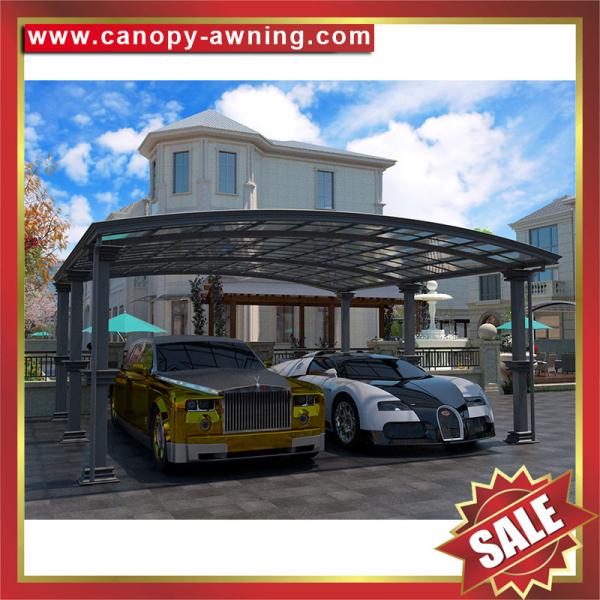 hot selling luxury rome style backyard polycarbonate aluminium parking double
