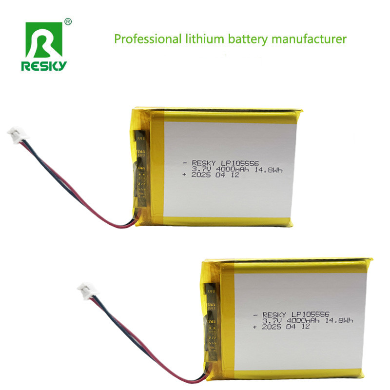 Lithium Ion Cell 105556 3.7v 4000mAh 14.8wh Rechargeable Lithium Ion Polymer Battery
