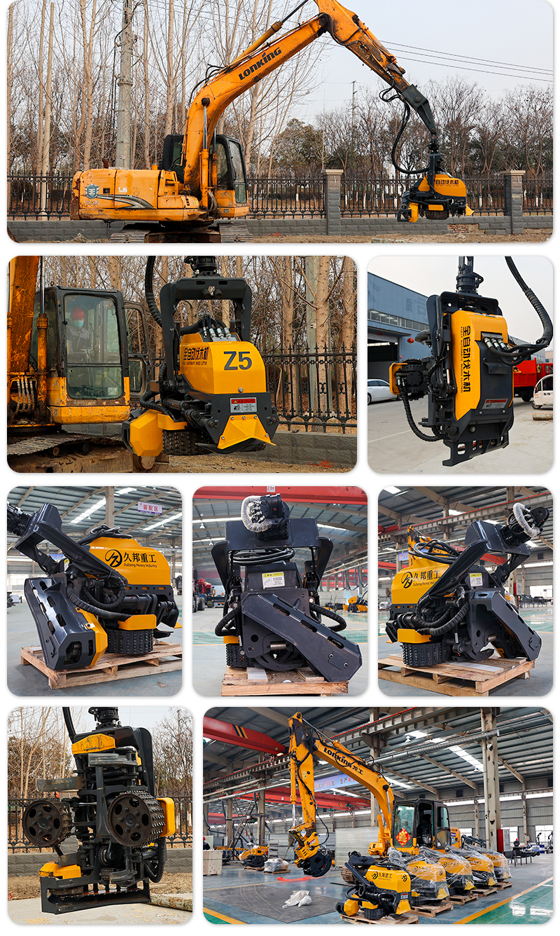 600 China New logging equipment forest logging machine with free segment cutting forestry harvesting head