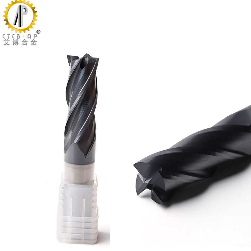 TiAlN Coating Tungsten Carbide CNC Milling Cutters HRC 58