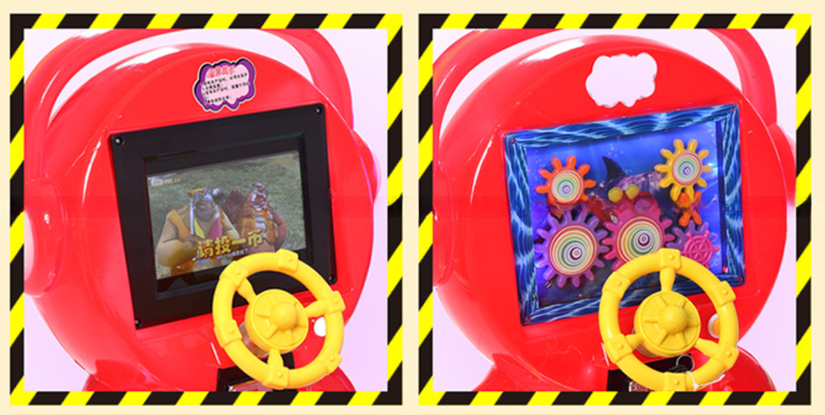 Kids amusement game zone kiddie rides with Marvel Alliance big MP5 drawing screen