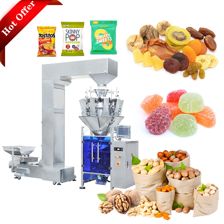 Cat Pet Food Vertical Flow Wrap Machine 10 Head Multihead Weigher 1.6L 2500ml