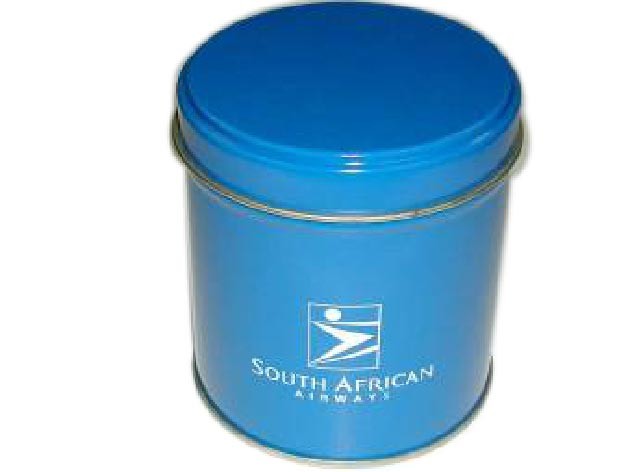 Empty Biscuit Tin Can , Round Cookie Containers Customized Logo Acceptable