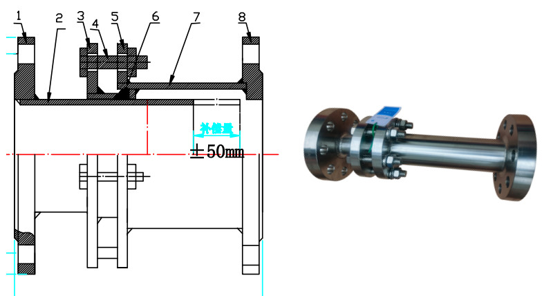 Custom Extended DN50 900LB FM Flange Stainless Steel 316L SSQ Expansion Joint