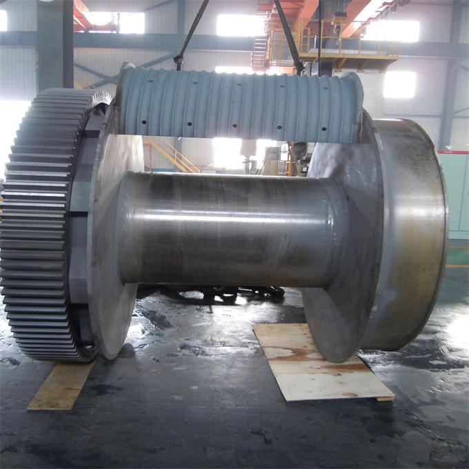 Lebus Grooved Spooling Drum Multiple Layers Of Wire Rope, Evenly And Accurately