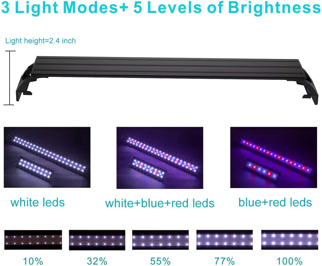 32 Watt Full Spectrum RGB Aquarium Light