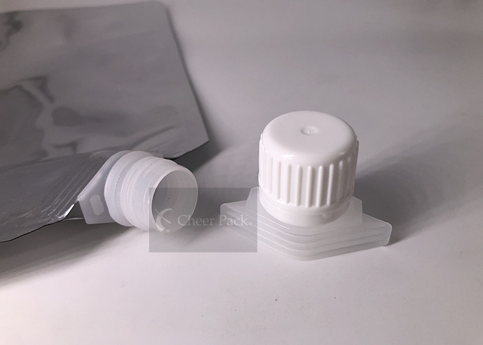 White Or Black Color PE Material Spout Cap Heat Seal Laundry Detergent Bag