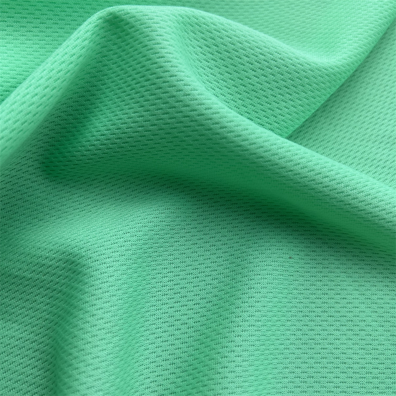 Sport Garment Knitted Polyester Bird Eye Mesh Fabric Wicking Tricot Knitted