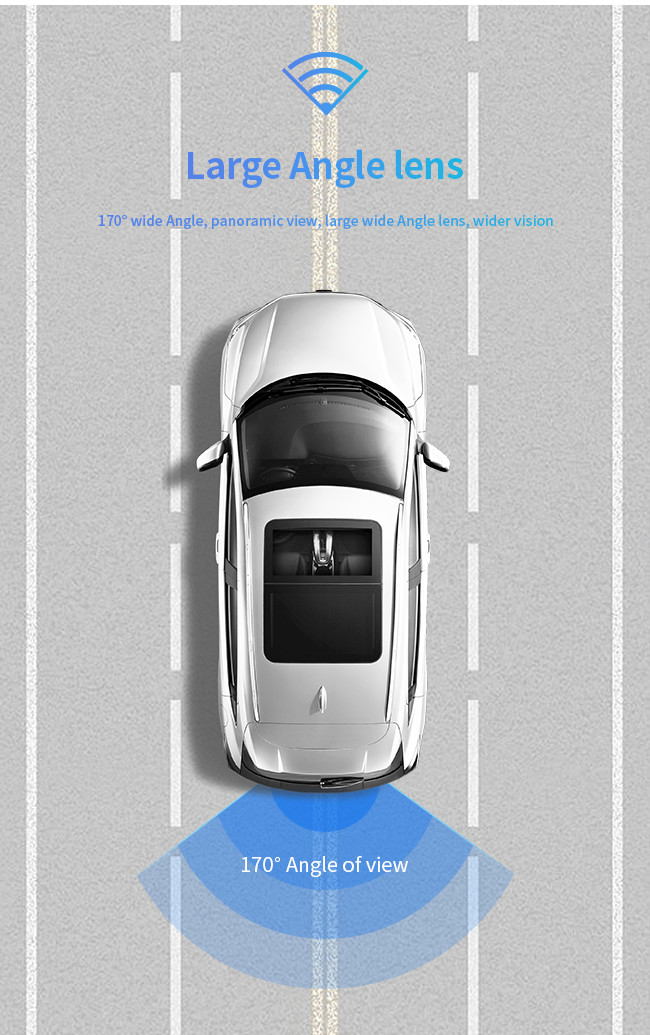 Bluetooth Reverse Parking Camera Universal 18.5 Perforated With LED Night Vision Ultra HD Night Vision