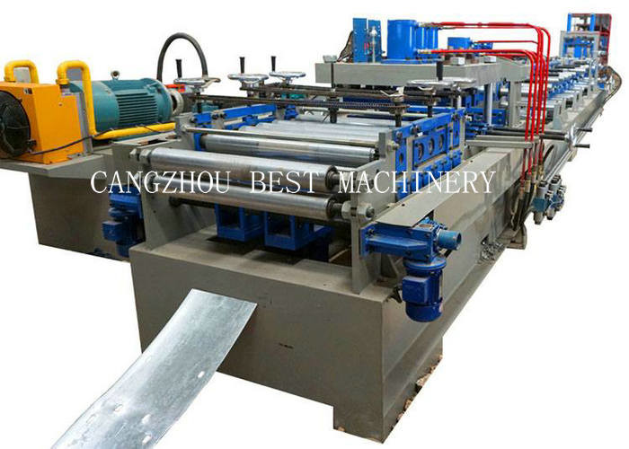 Galvanized Steel C/Z Purlin Roll Forming Machine Automatically With Pre - Cutting