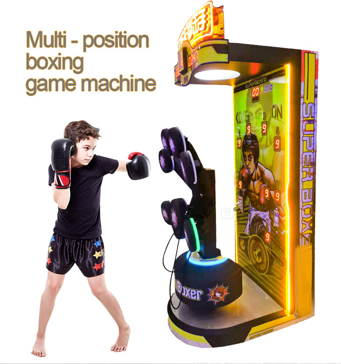 2000W Boxing Arcade Machine Coin pusher Multiple Goals Boxer Punch Game