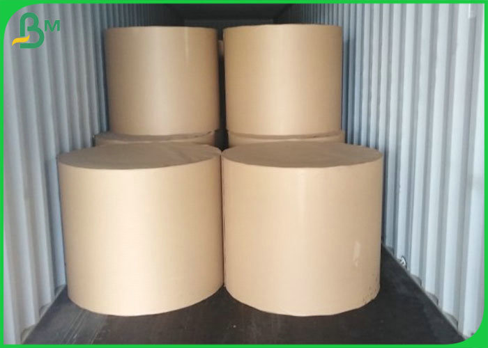 40G 50G 80G Virgin Uncoated White Sack Kraft Paper / Brown Craft Paper Jumbo Roll
