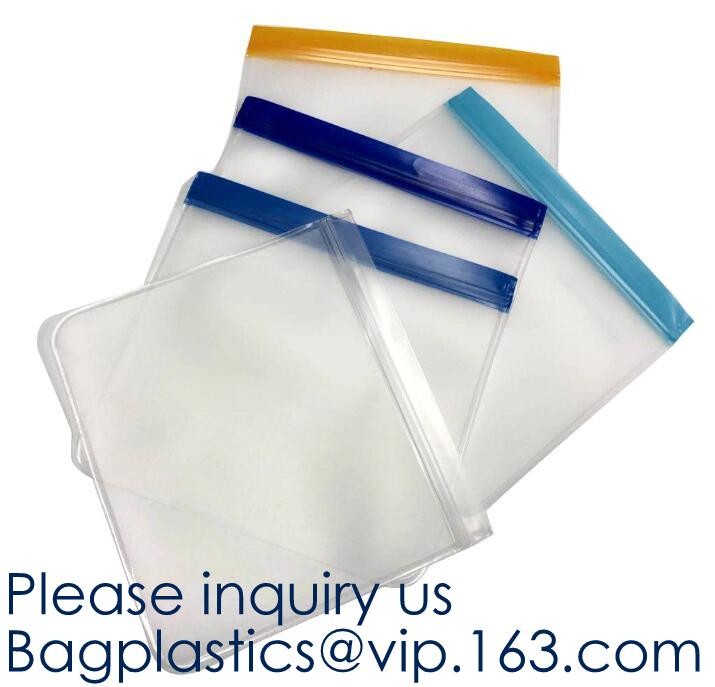 Reusable Transparent PVC Colored Bubble Zip lockk Bag,Eva/pe/pvc Zip lockk Frosted Biodegradable Clear Cellphone Garment Bag