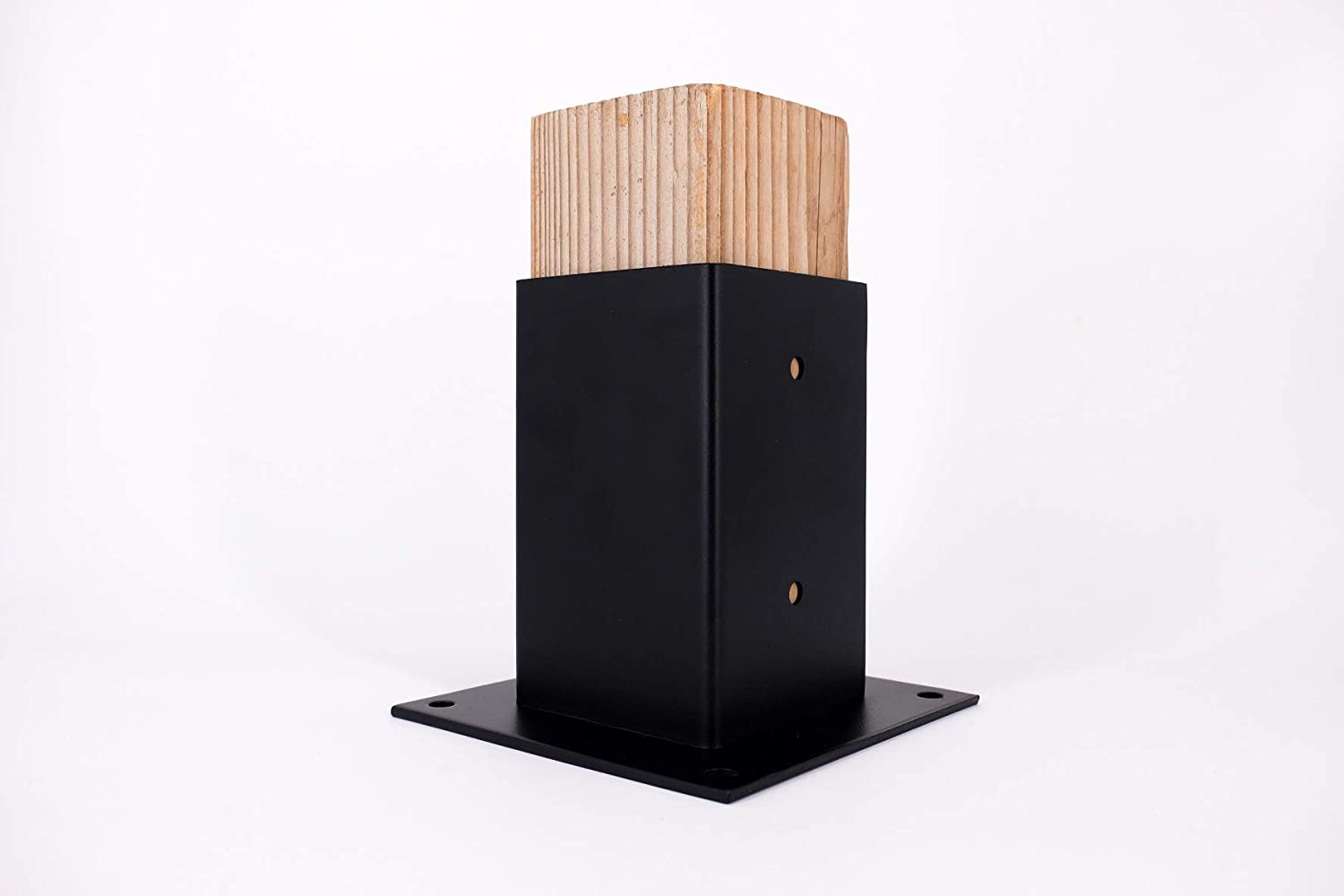 Multipurpose Custom Black Powder Coated Elevated Wood Stand Kit with Steel Brackets
