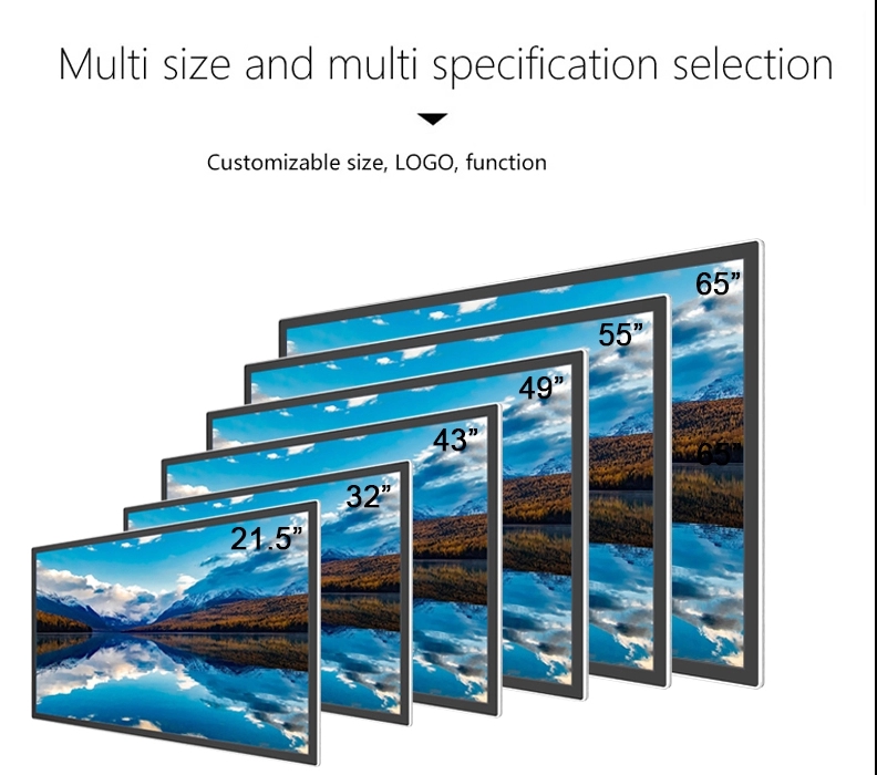 49/50 Inch Wall Mounted Digital Signage 1080P 350cd/M2 Elevator Signage Display