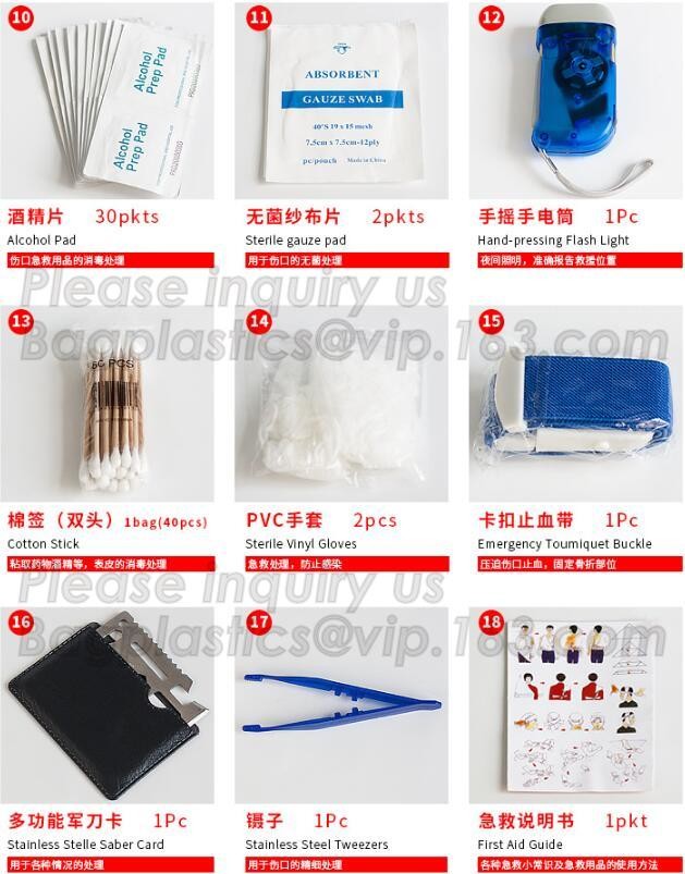 Red pu leather waterproof mini eva first aid kit case,first aid box plastic case carrying case,Medical Multi-functional