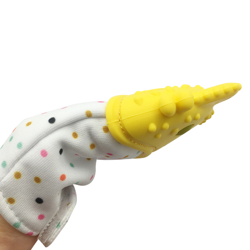 Kids Munch Mitt Stimulating Teething Mom-Invented Silicone Teether Mitten with Travel Bag Ideal Toys for Baby Shower Gift