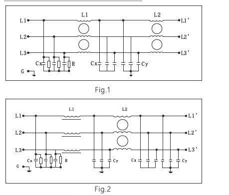 20A TUV CE Approved 3 Phase EMI Filter For Power Management System