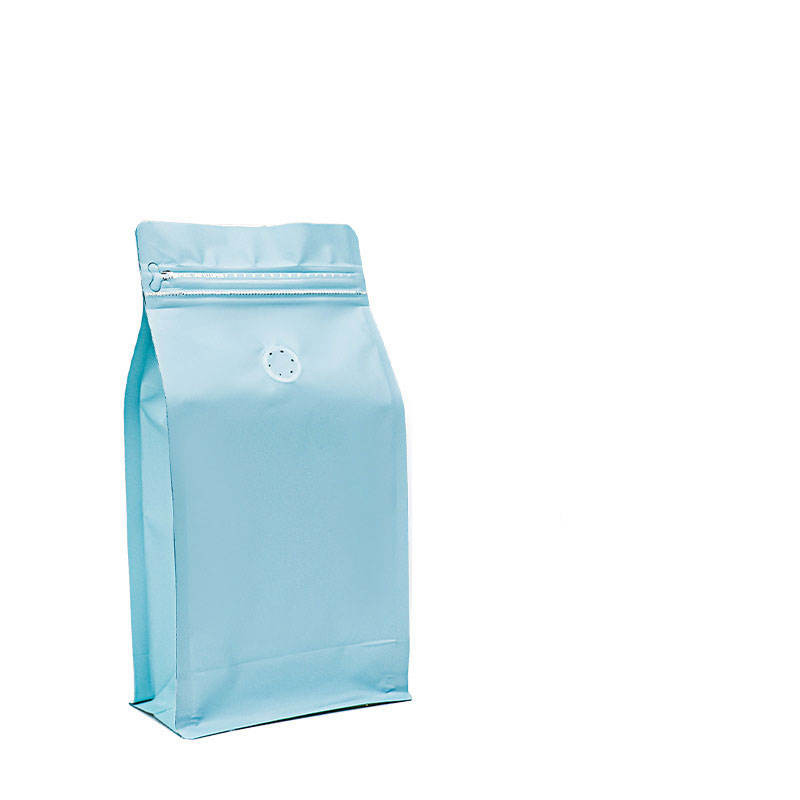 Custom Printed Resealable Packaging Aluminum Foil Flat Bottom Stand Up Pouch 1lb Coffee Bean Bag With One Way Valve