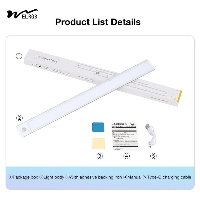 3500K 4100K 6000K Motion Sensor Closet Light Led Wardrobe Lights With Sensor
