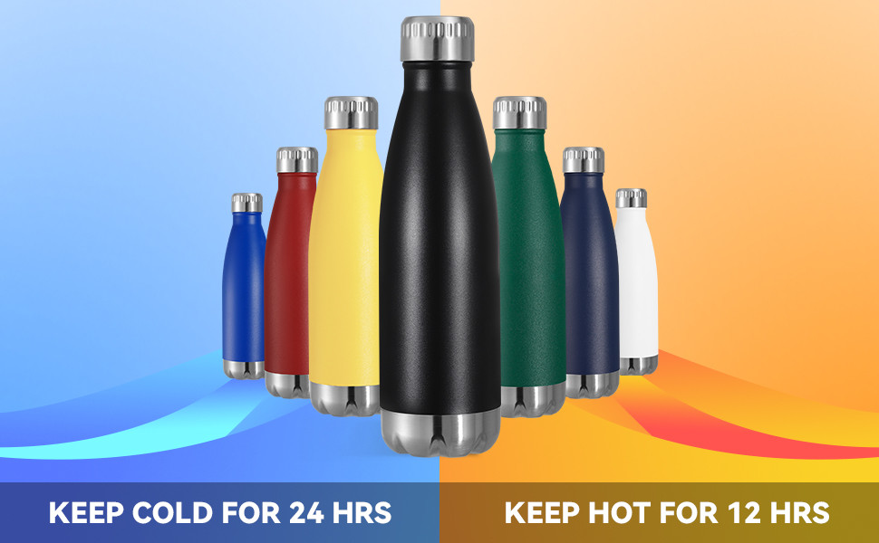 Stainless Steel Water Bottle 25oz Peacock Blue Triple Layered Vacuum Insulated Containers Keeps Drinks Cold For 48 Hours And Hot For 24 BPA Free