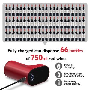 4.5W Smart Wine Dispenser With LED Touch Screen Display