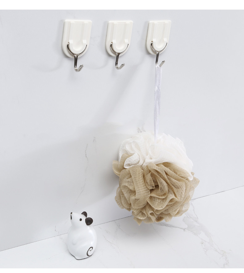 Sticker Bathroom Towel Removable Plastic Wall Hooks Adhesive