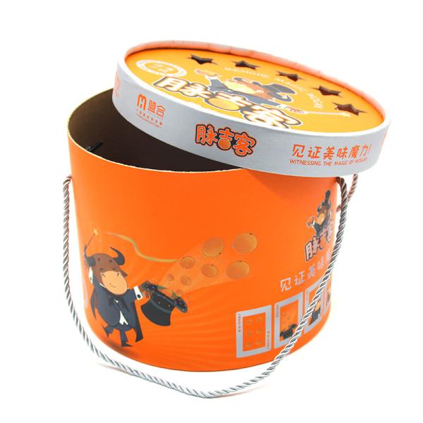 Wholesale Food Grade DIY Biodegradable High Capacity Paper Tube Box With String