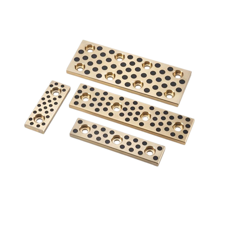 Copper Nickel Aluminium Bronze Slide Plate with Graphite Inset for Self-Lubricating Bearings 
