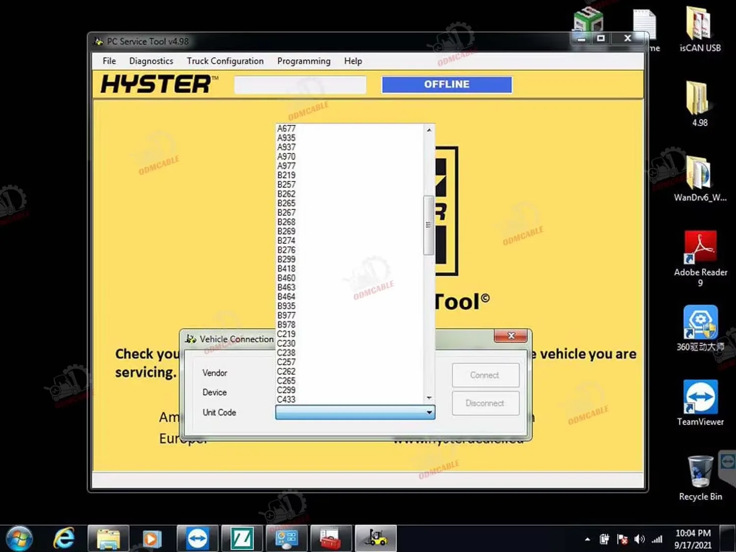 Ifak Can Usb Adapter Forklift Interface Yale Hyster Pc Service Tools Auto Lift Diagnostic Scanner Tool + Xplore Tablet
