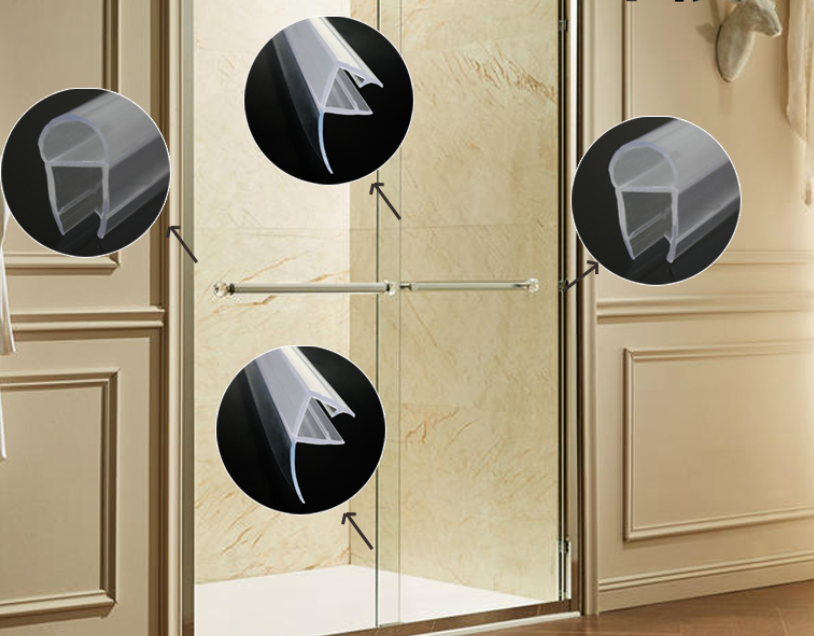 Modern Design Style Hotel Frameless Shower Door Bottom Seal for Water Barrier Creation