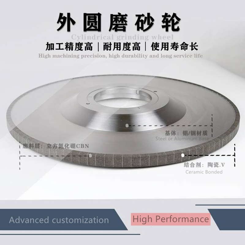 800mm Diamond CBN Grinding Wheel , Thrust Surface Crankshaft Grinding Wheel