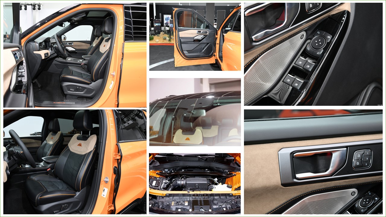 2.3T Gasoline AWD Steering and Cruise Control Changan Ford EXPLORER 6 Seats Medium to Large SUV with Car Entertainment System