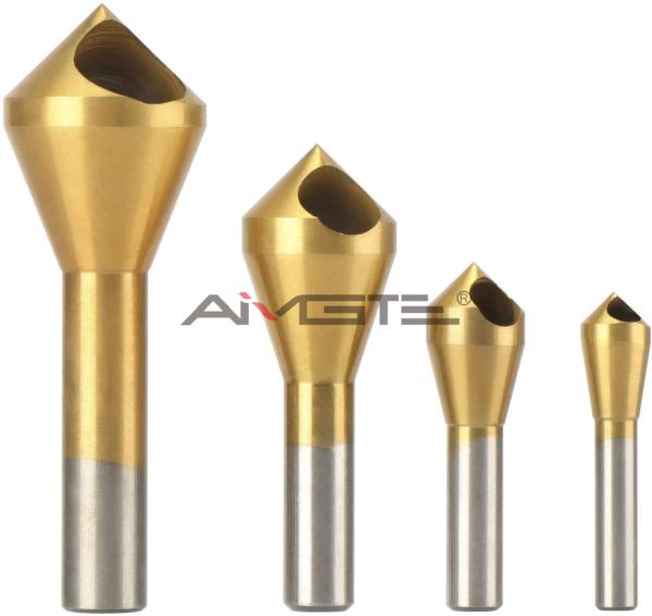 Quality HSS Slanting Hole Countersink Drill Bit Deburring with Rounded Oblique Hole and Inner Hole for sale