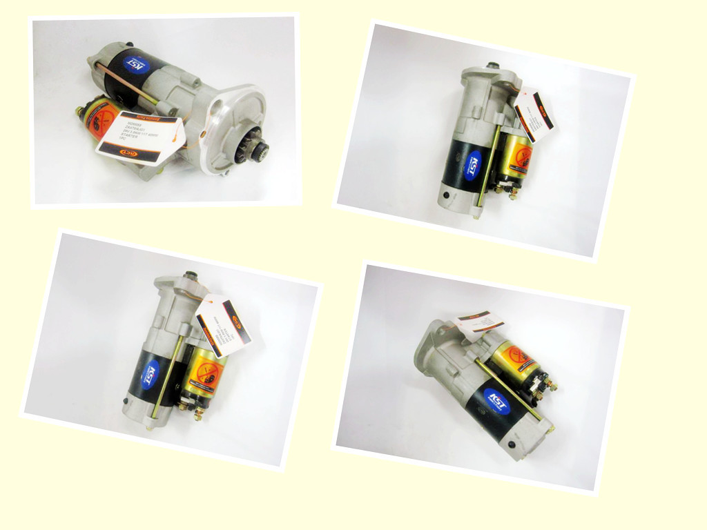24V 11T 2H 3.5KW Excavator Starter Motor Assy , Hitachi Starter Motor ZAX70 4JG1