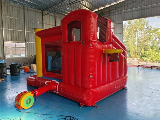 EN14960 Fireproof Commercial Inflatable Combo Water Slides Blow Up Combo Bounce Houses
