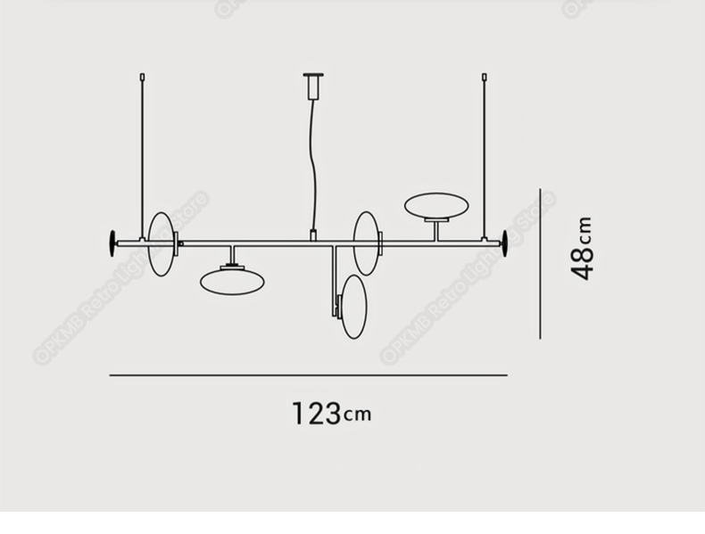 Modern Glass Chandelier For Dinning Room Nordic Kitchen Island Chandelier(WH-MI-458)