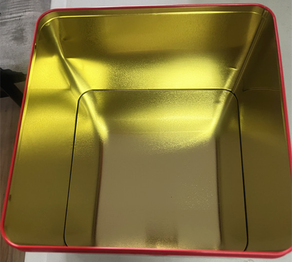 T3 Tinplate Sheet With 6 Color Printed 4 Color Printed Tinplate Printing Tinplate for food cans White Gold Print