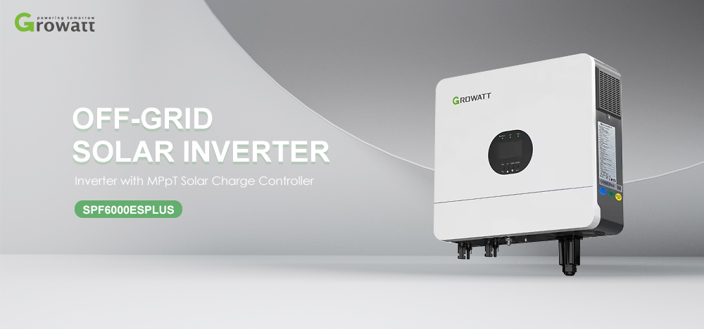 Single Phase Dual Circuit Inverter for 6kw Solar Energy System Growatt Spf 6000 Es Plus