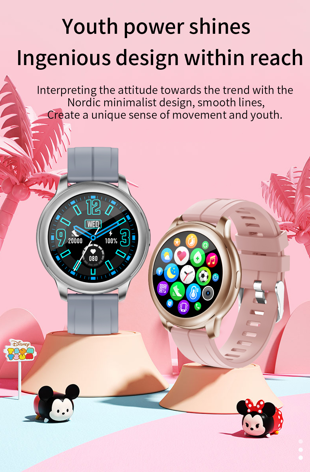 IP67 BLE Health Monitoring Smartwatch sleep tracker smart watch Android IOS CF22 240X240