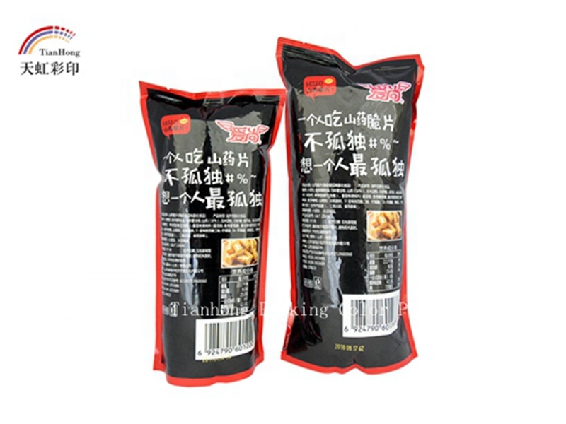 Custom Printed Zipper Top Stand Up Pouch for Air and Water Proof Eco Friendly Snacks