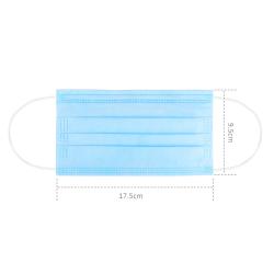 China CE FDA Certificated 3ply Non Woven Disposable Protective Face Mask With Filter for sale
