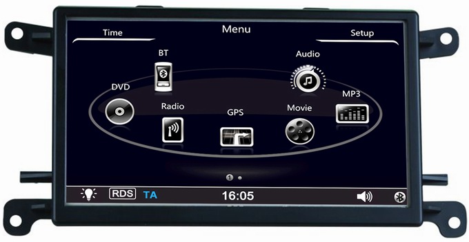 Autoradio gps bluetooth for Audi Q5 A4L A5 support iPod RDS Rear Camera OCB-8828