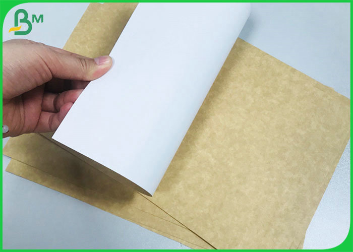 250gsm 270gsm White Top Coated Kraft Paperboard 70 * 100CM Food Grade Sheets 