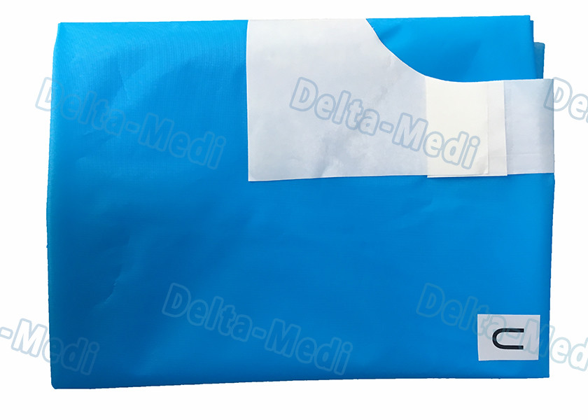U Drape , U Split Surgery Disposable Surgical Drapes With 5cm Adhesive Tape And Tube Holders